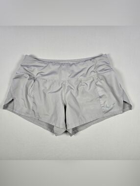 Nike Dri Fit Women's Light Silver Performance Running Shorts Size Small